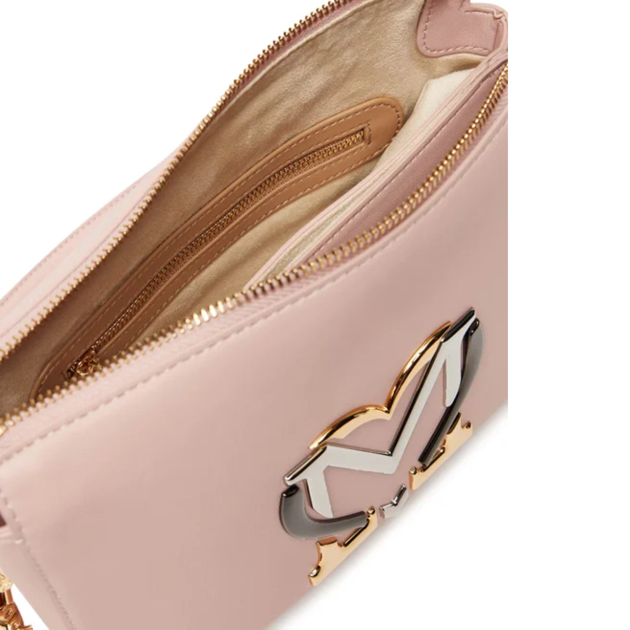 Sottospalla Love Moschino Donna Monogram Cipria