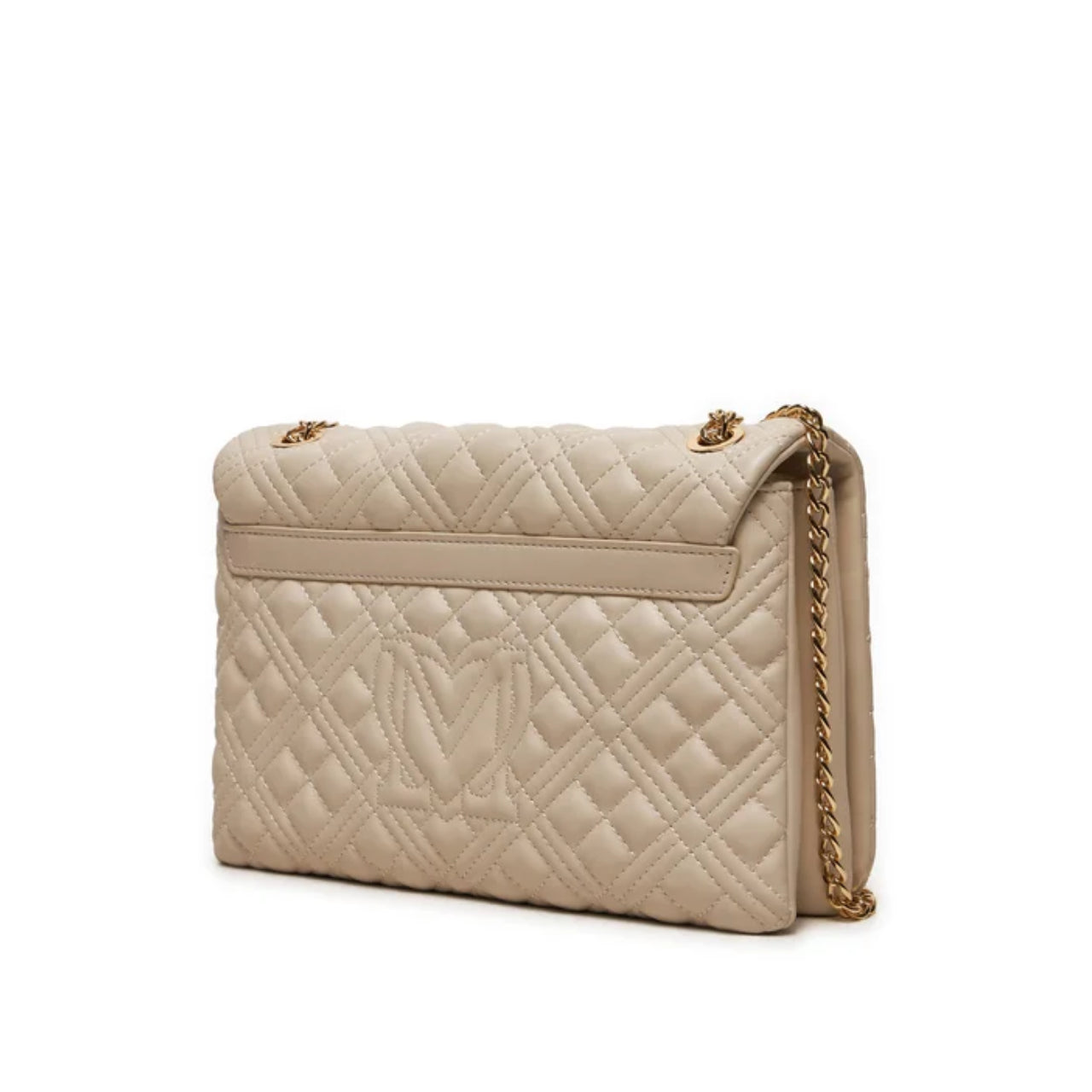 Borsa a Tracolla Love Moschino Donna Quilted Avorio