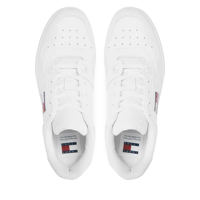 Sneakers Tommy Hilfiger Uomo Tjm Retro Basket Bianco pfashion