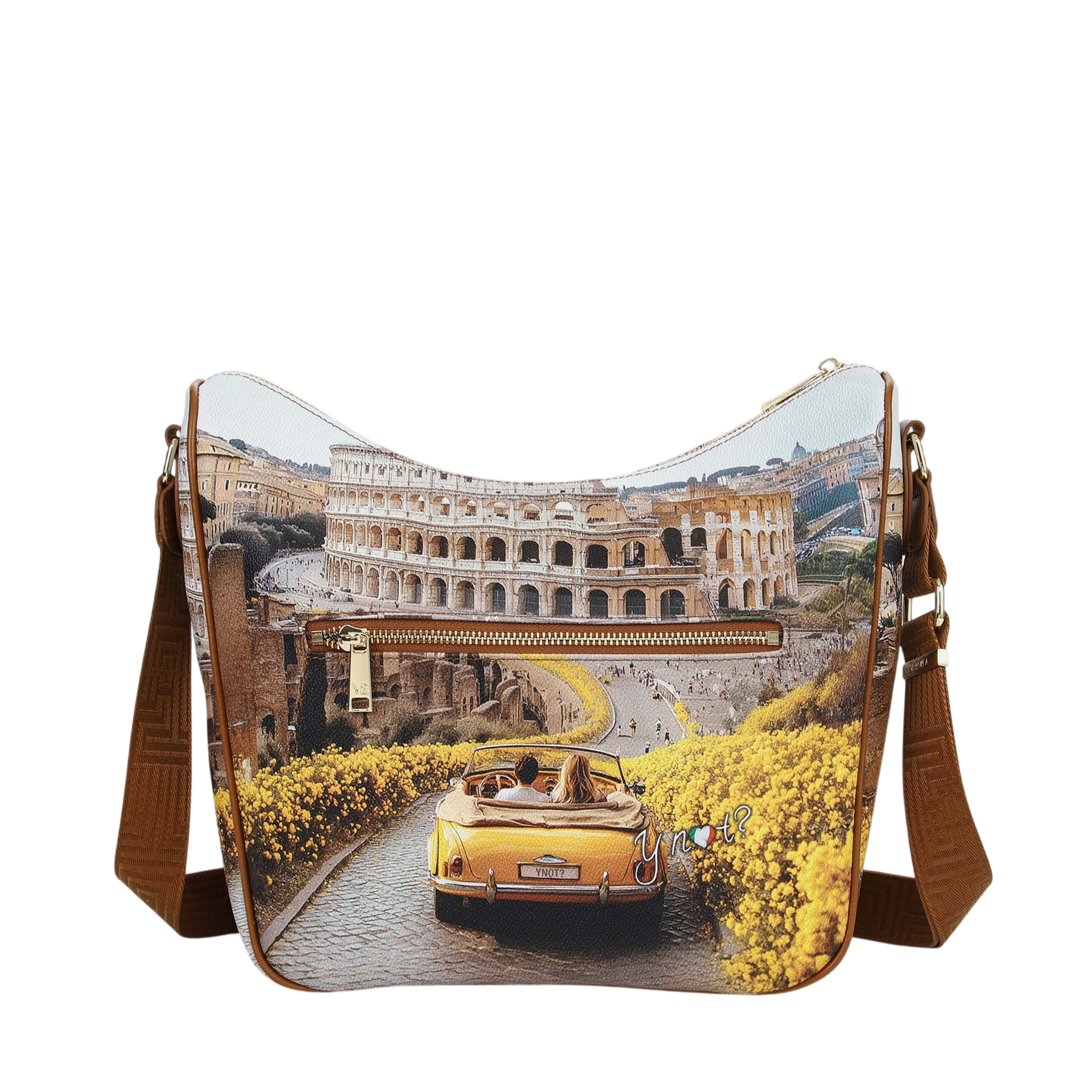Borsa a Tracolla Y Not? Donna Sunshine Rome Multicolore