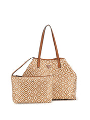 Borsa Shopper Guess Donna Vikky Cognac