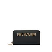 Portafoglio Love Moschino Donna Bold Love Large Nero/oro