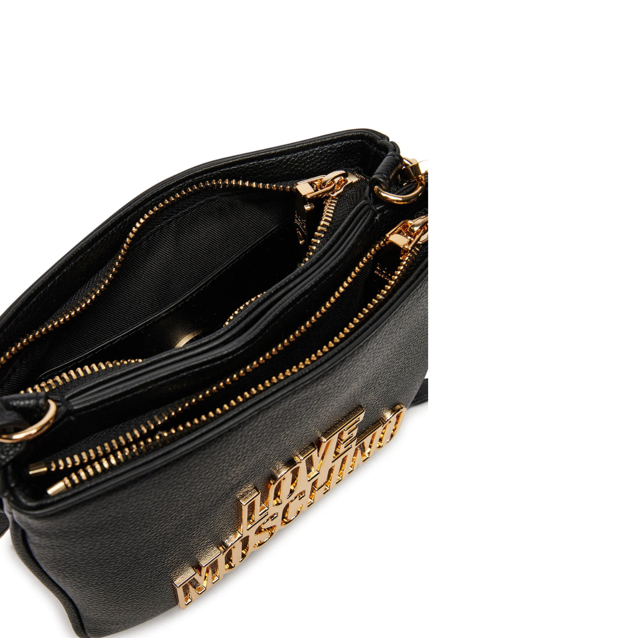 Borsa a Tracolla Love Moschino Donna Cut Out Logo Nero