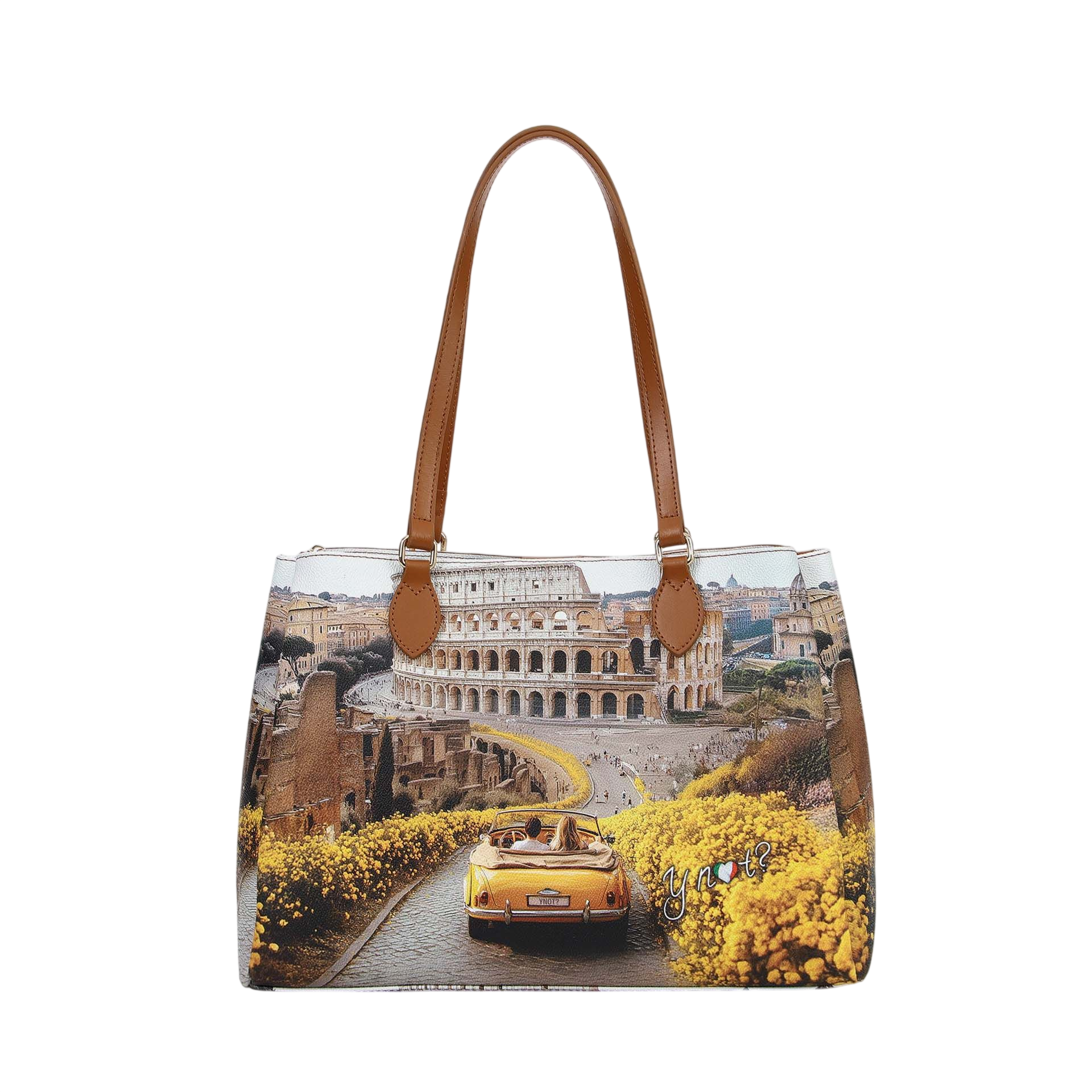Borsa a Spalla Y Not? Donna Sunshine Rome Multicolore