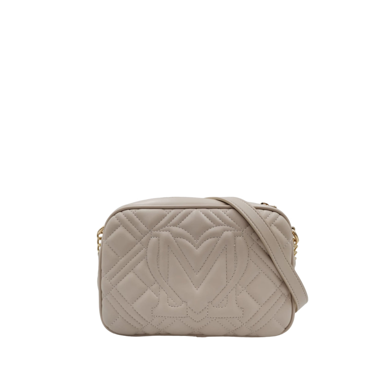 Borsa a Tracolla Love Moschino Donna Quilted Avorio