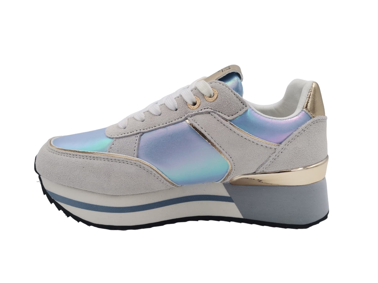 Sneakers Y Not? Donna White Sky grigio/blu