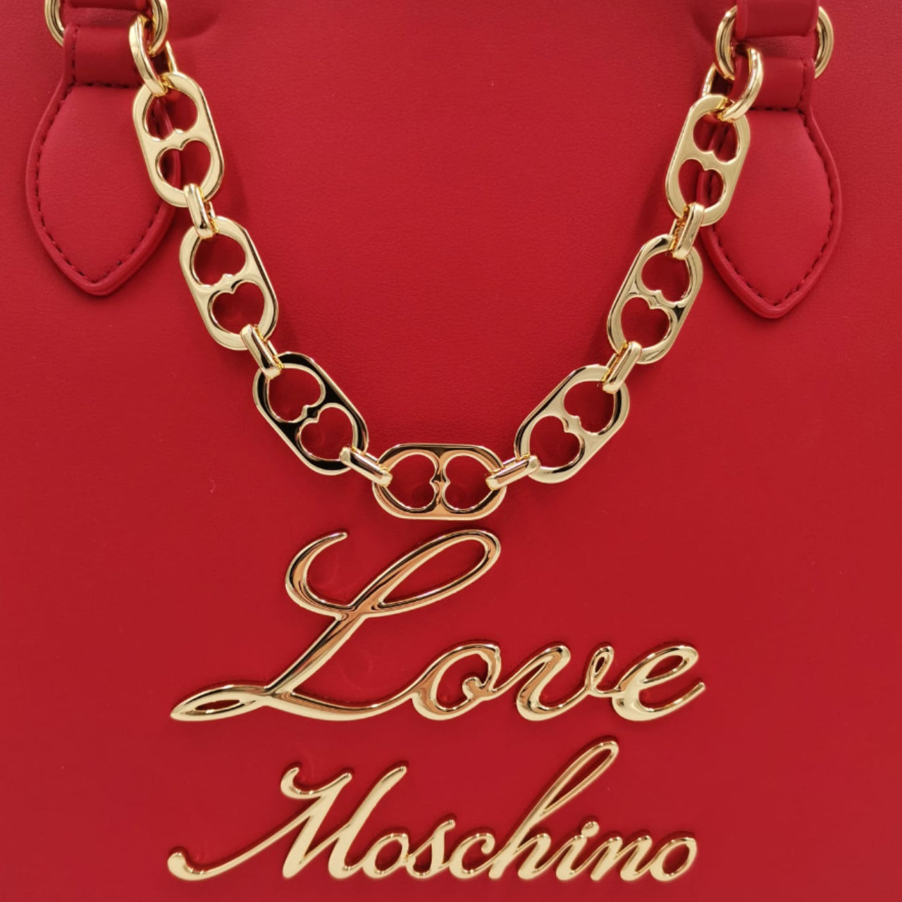 Borsa a Spalla Love Moschino Donna Lovely Chain Rosso