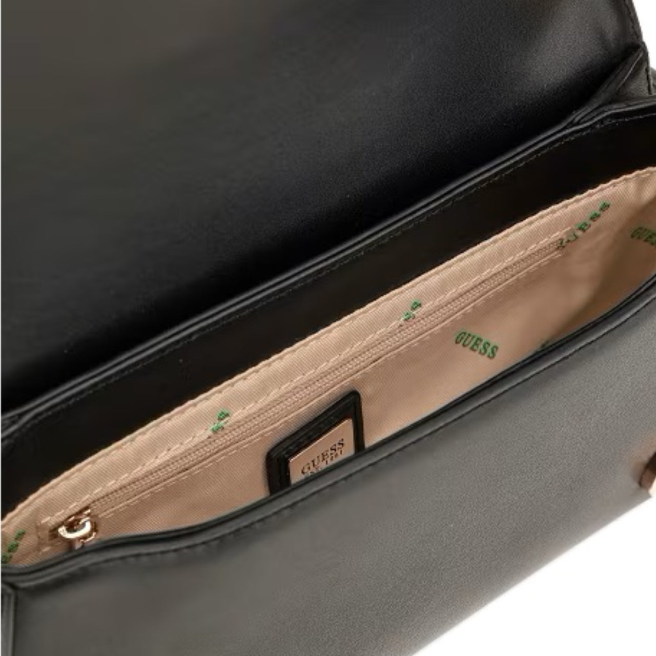 Borsa a Tracolla Guess Donna Eco Mietta Nero