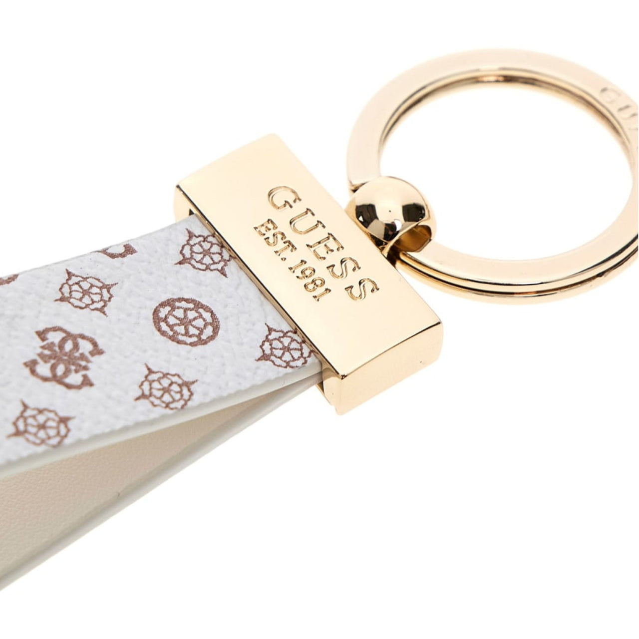Portachiavi Guess Donna Peony Bianco/marrone