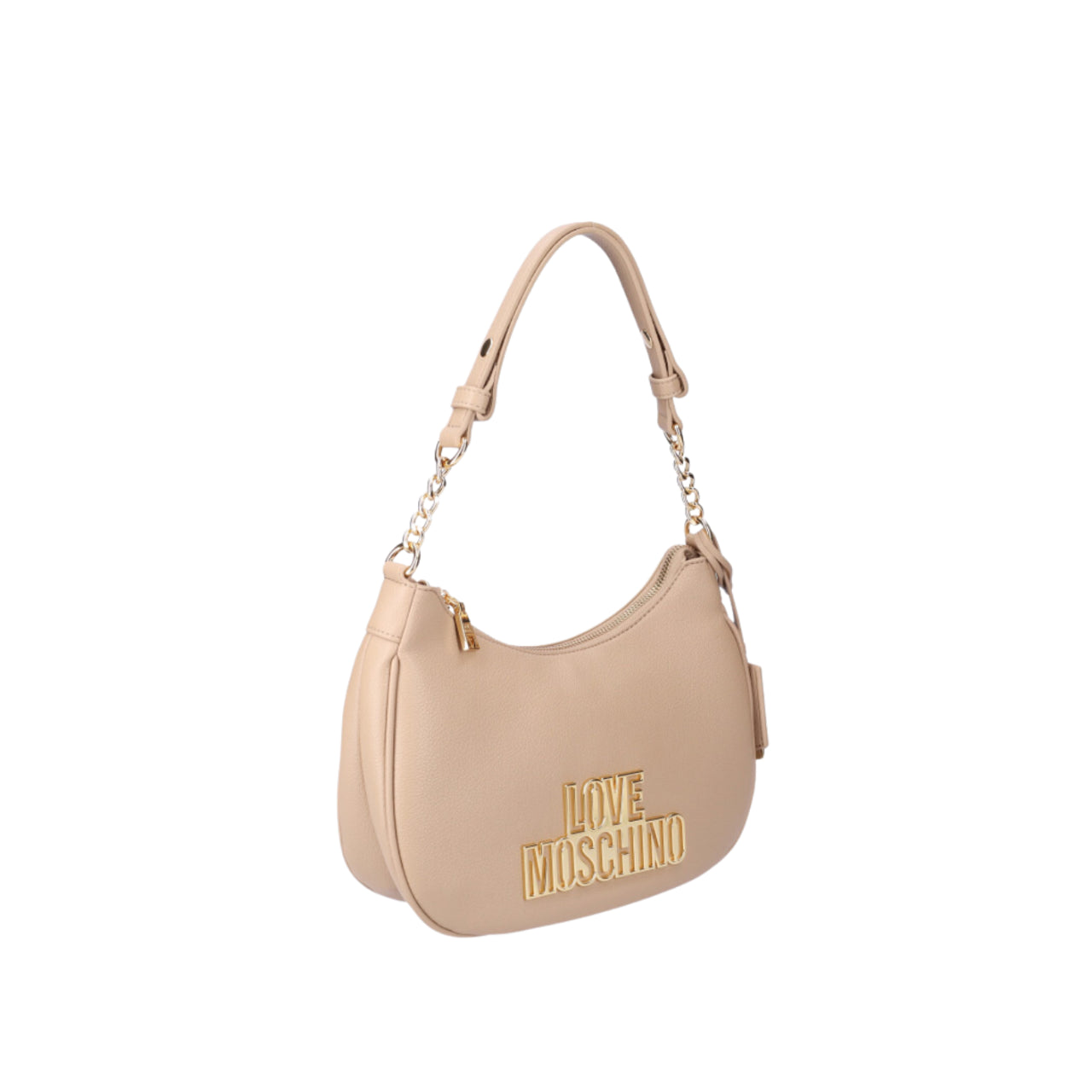 Borsa a Spalla Love Moschino Donna Cut Out Logo Crema