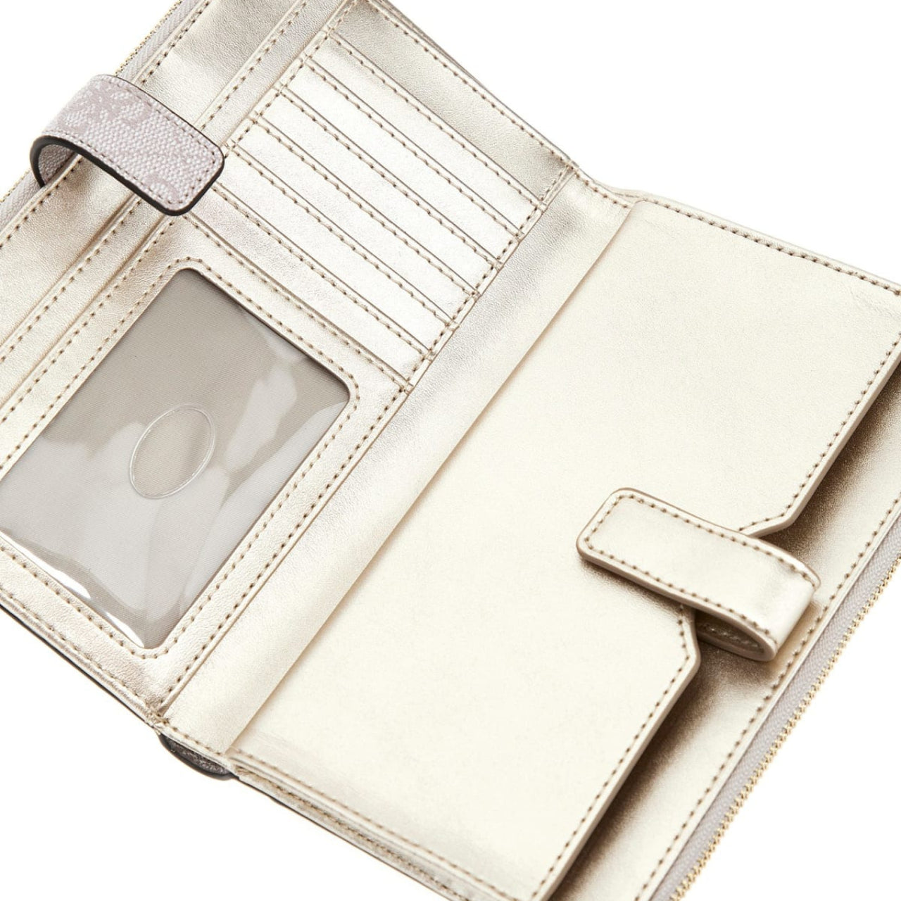 Portafoglio Guess Donna Noreen large Bianco/cipria
