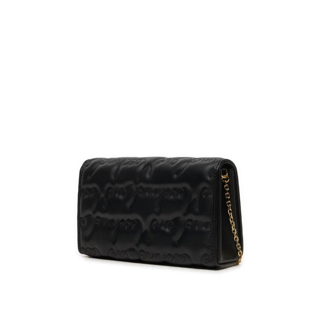 Borsa a Tracolla Love Moschino Donna Gold Heart Nero