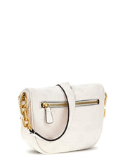 Borsa a Tracolla Guess Donna Izzy Peony Mini Bianco