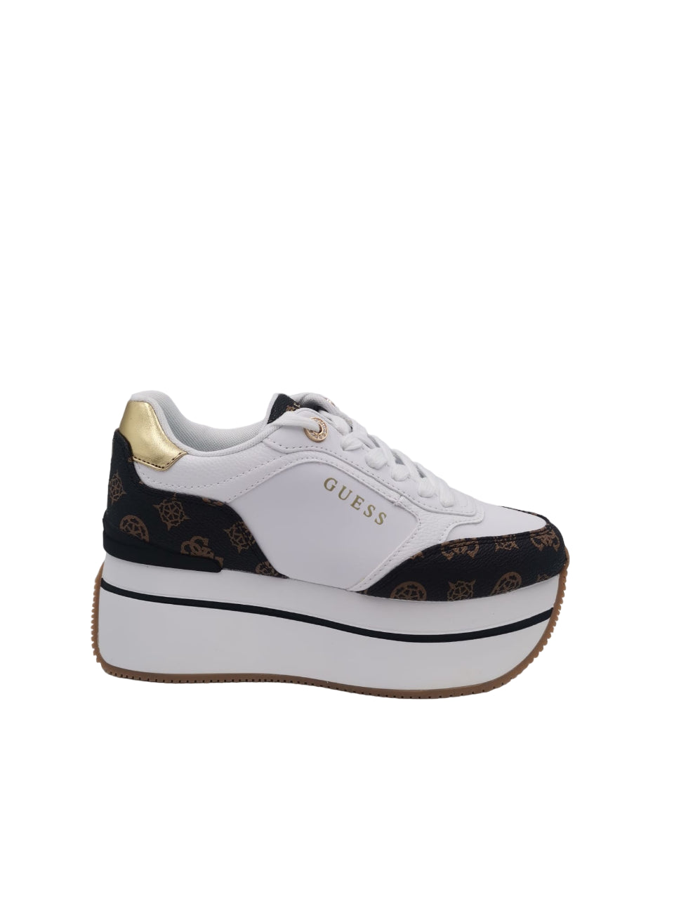 Sneakers Guess Donna Camrio Bianco/Marrone