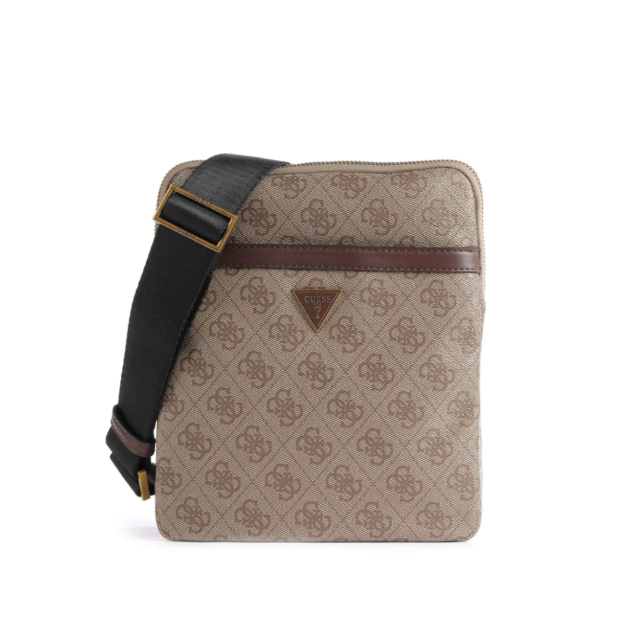 Borsello Guess Uomo Vezzola Marrone/beige