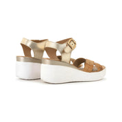 Sandalo Alviero Martini 1^ Classe Donna E153 Platino/Geo Beige