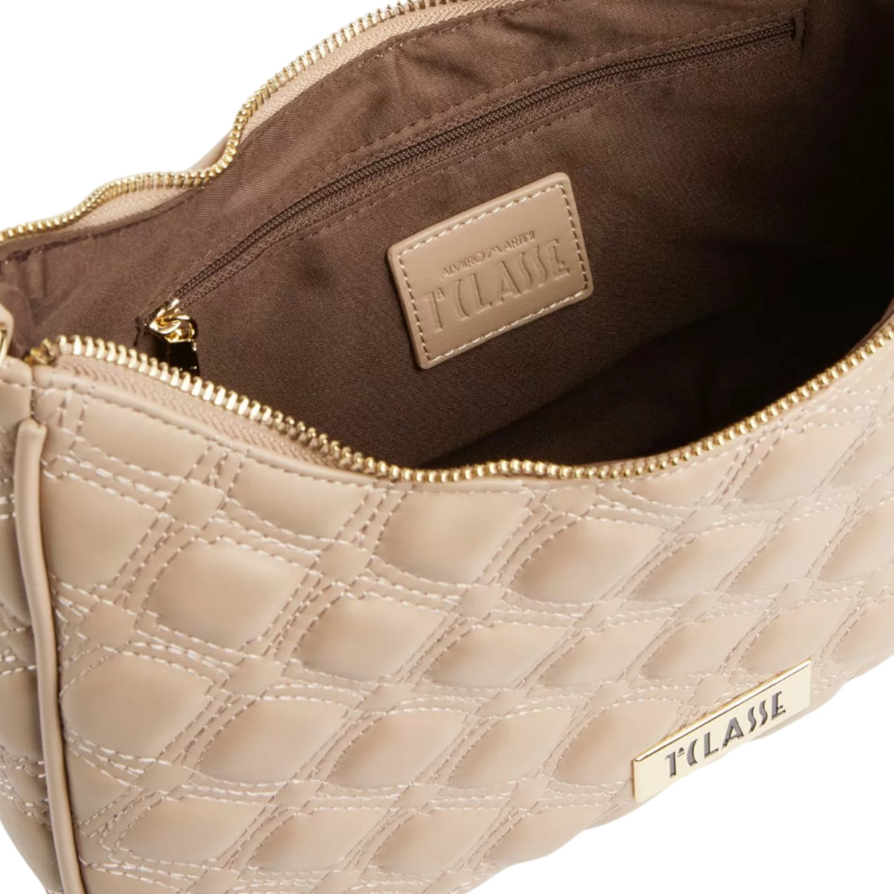 Borsa a Tracolla Alviero Martini 1^ Classe Donna Matelassè Taupe