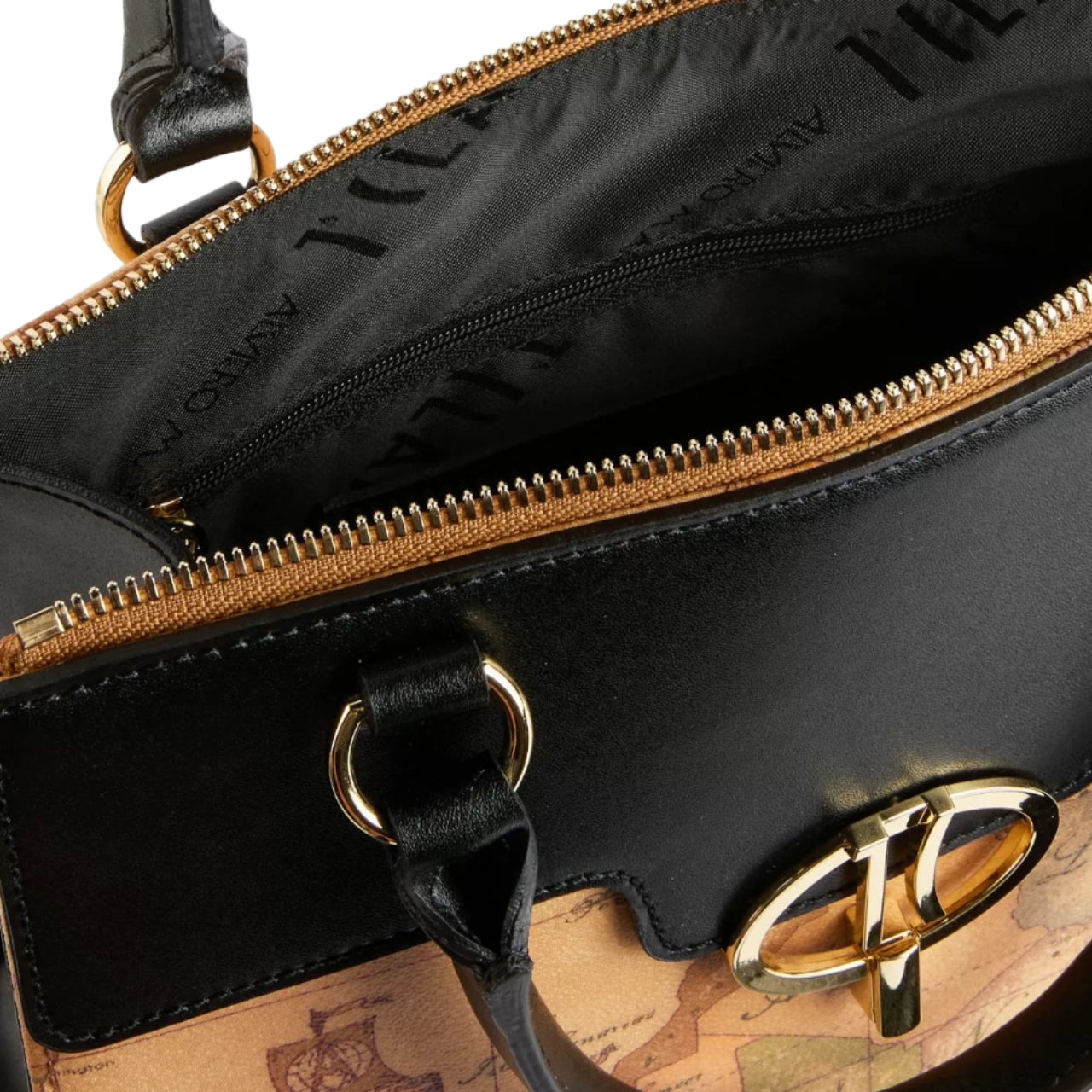 Borsa a Mano Alviero Martini 1^ Classe Donna Around Geo Nero/Geo Classic