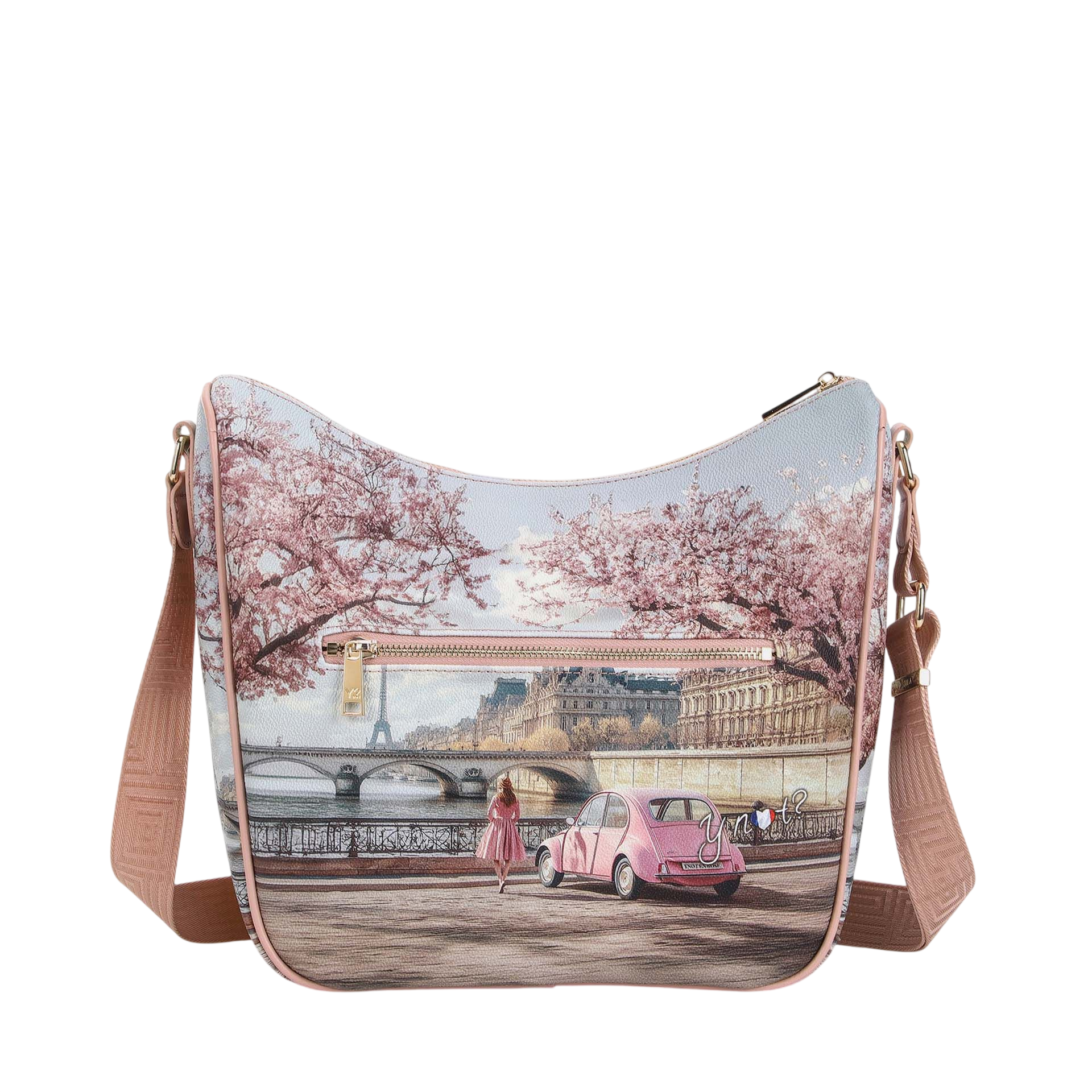 Borsa a Tracolla Y Not? Donna Paris en Rose Multicolore