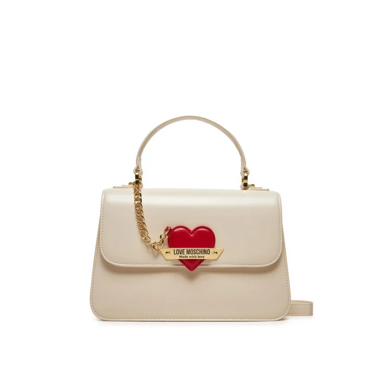 Borsa a Mano Love Moschino Donna Made With Love Avorio