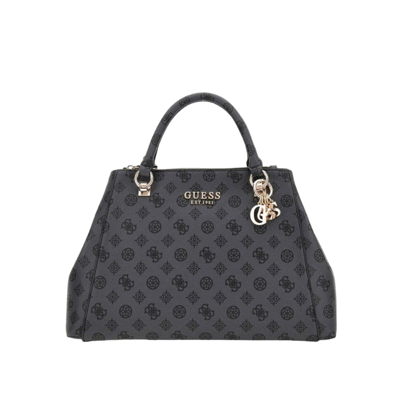 Borsa a Mano Guess Donna Evelune Grigio/nero