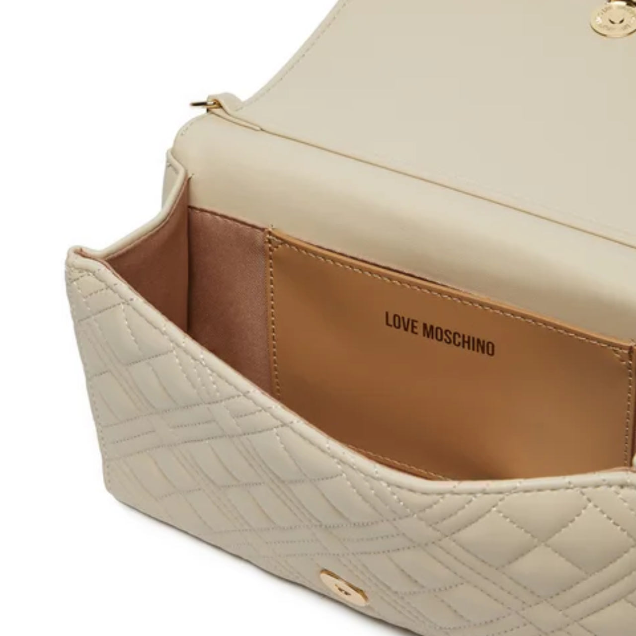 Tracollina Love Moschino Donna Quilted Avorio