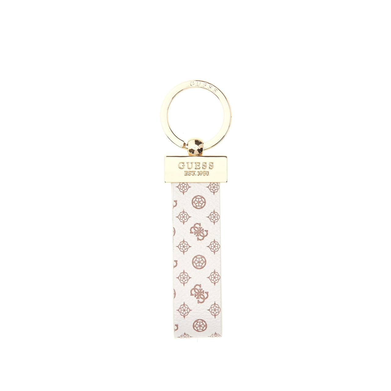 Portachiavi Guess Donna Peony Bianco/marrone