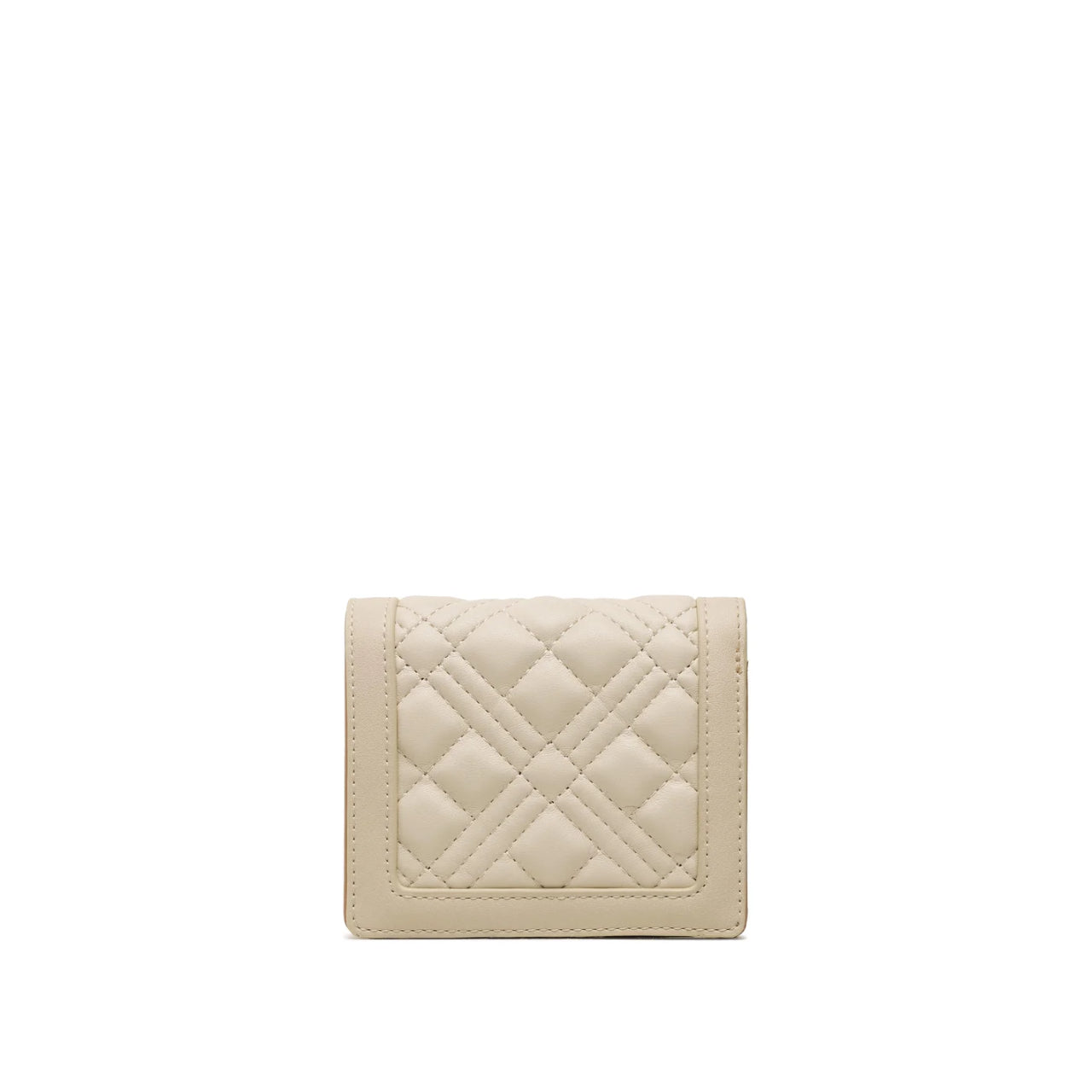 Portafoglio Love Moschino Donna Quilted Small Avorio