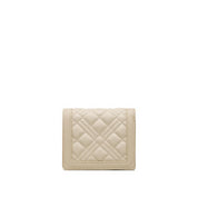 Portafoglio Love Moschino Donna Quilted Small Avorio