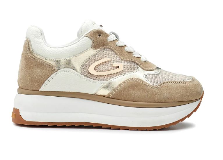 Sneakers GUARDIANI Donna Louise beige/ oro