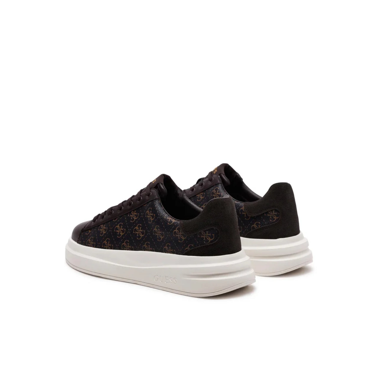 Sneakers Guess Uomo Elba Marrone scuro