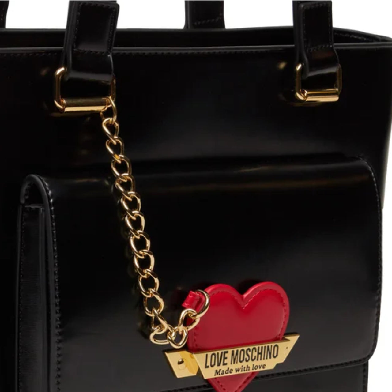 Borsa a Spalla Love Moschino Donna Made With Love Nero