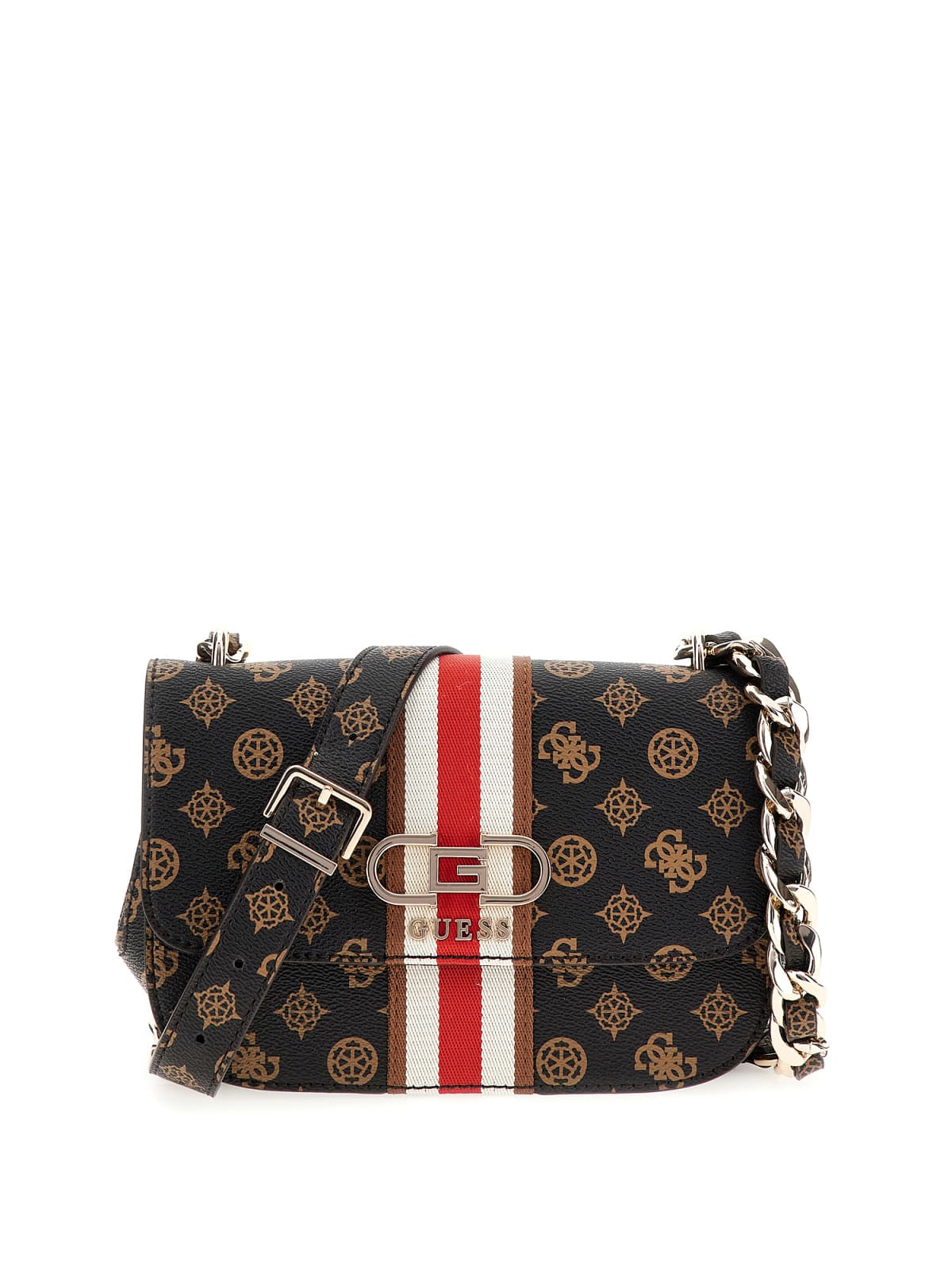 Borsa a Tracolla Guess Donna Nelka Crossbody Marrone