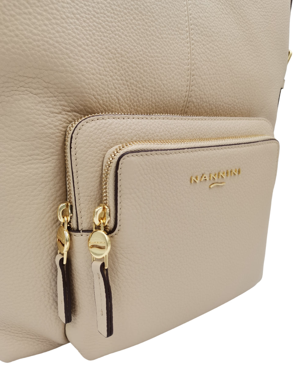 Borsa a Spalla Nannini Donna Tiziana Beige
