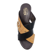 sandalo con zeppa Alviero Martini 1^ Classe Donna 0209 Geo classic/nero