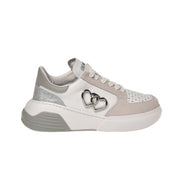 Sneakers Love Moschino Donna Star Love Bianco/grigio