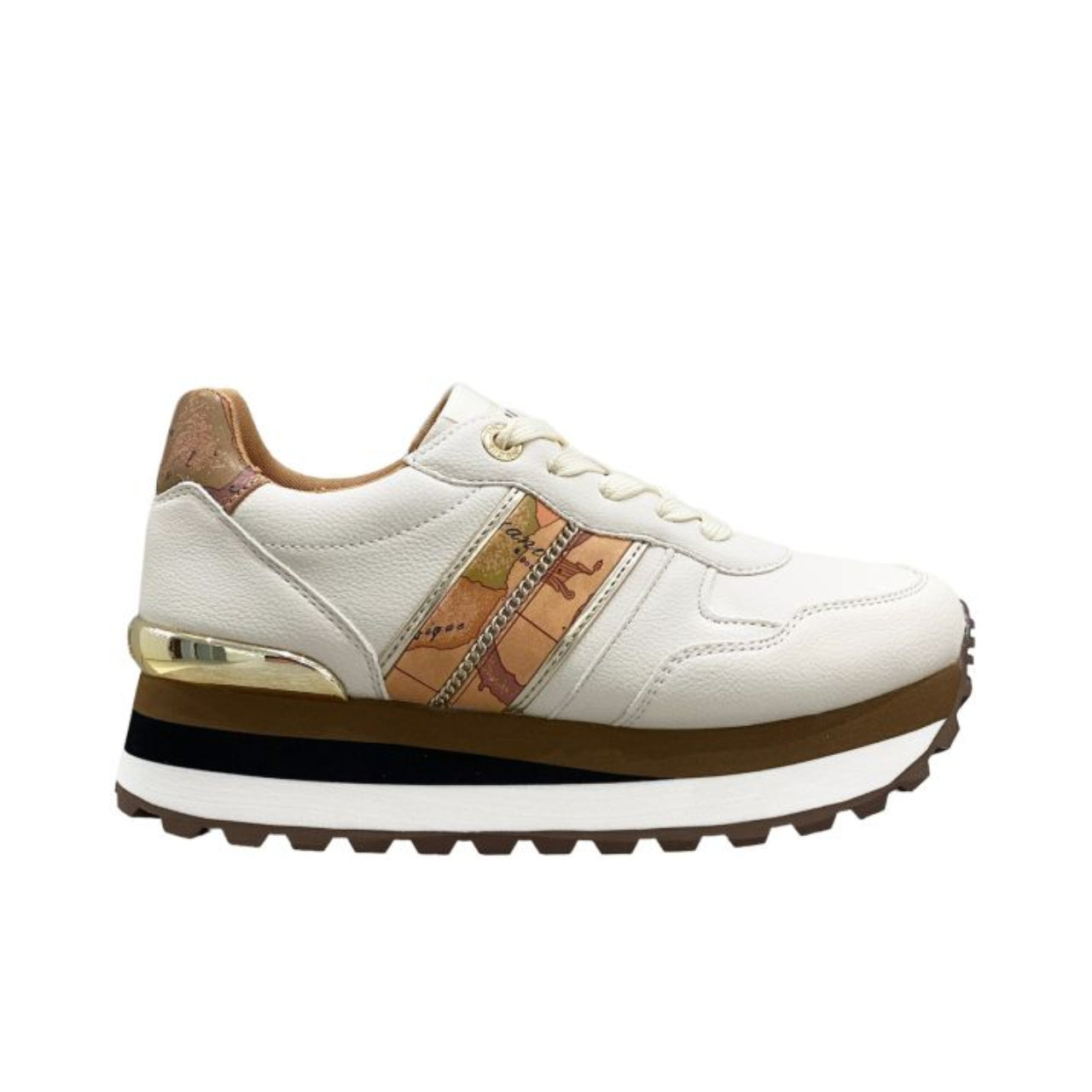 Sneakers Alviero Martini 1^ Classe Donna 2011 Bianco/Geo Beige