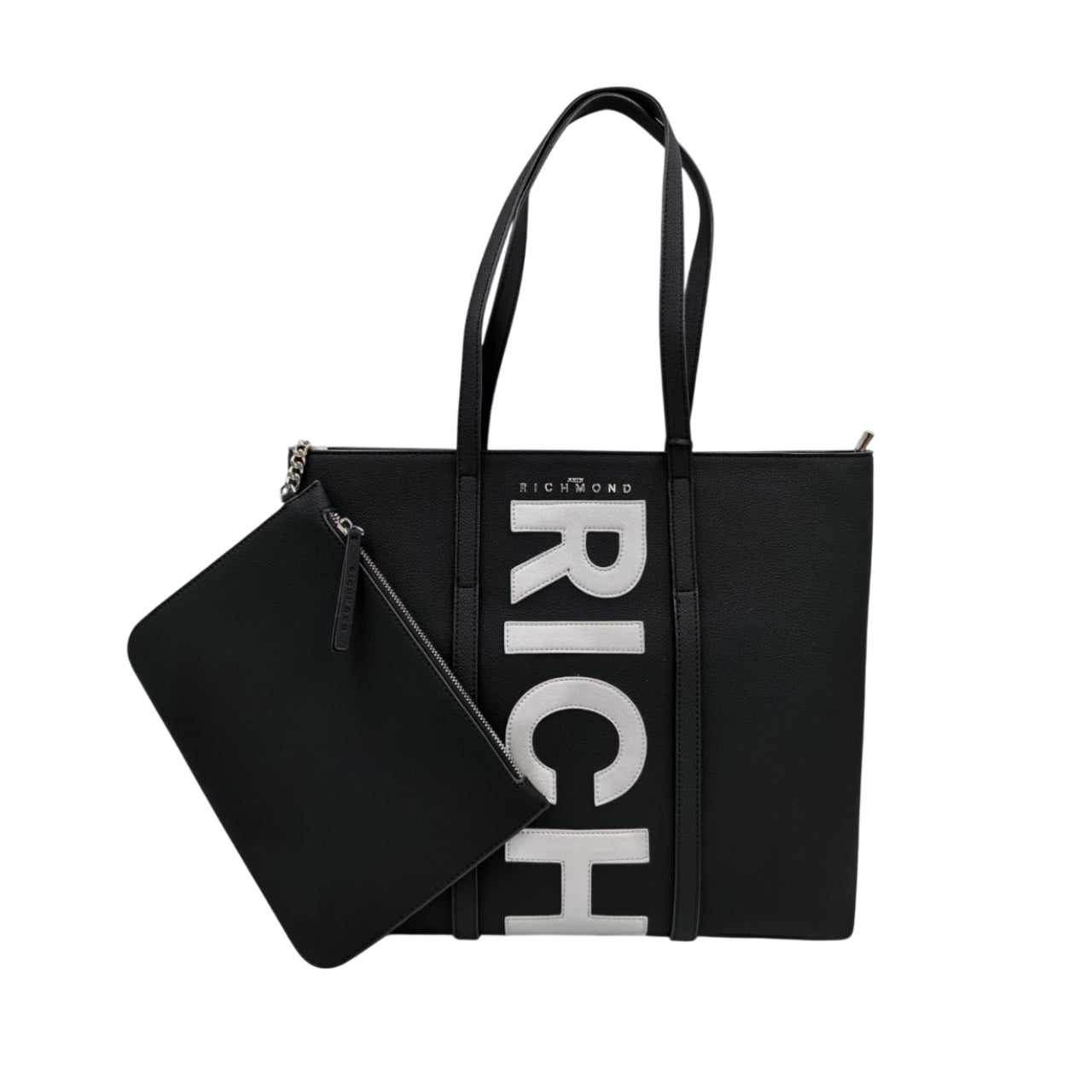 Borsa a Spalla Richmond Donna Niepi Nero/argento
