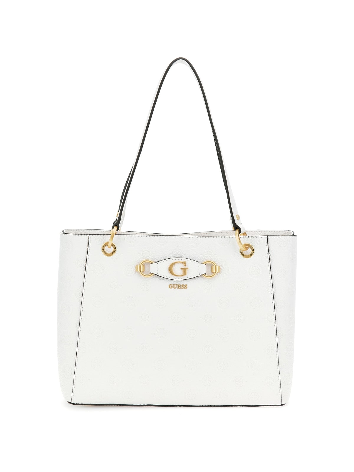 Borsa a Spalla Guess Donna Izzy Peony Bianco