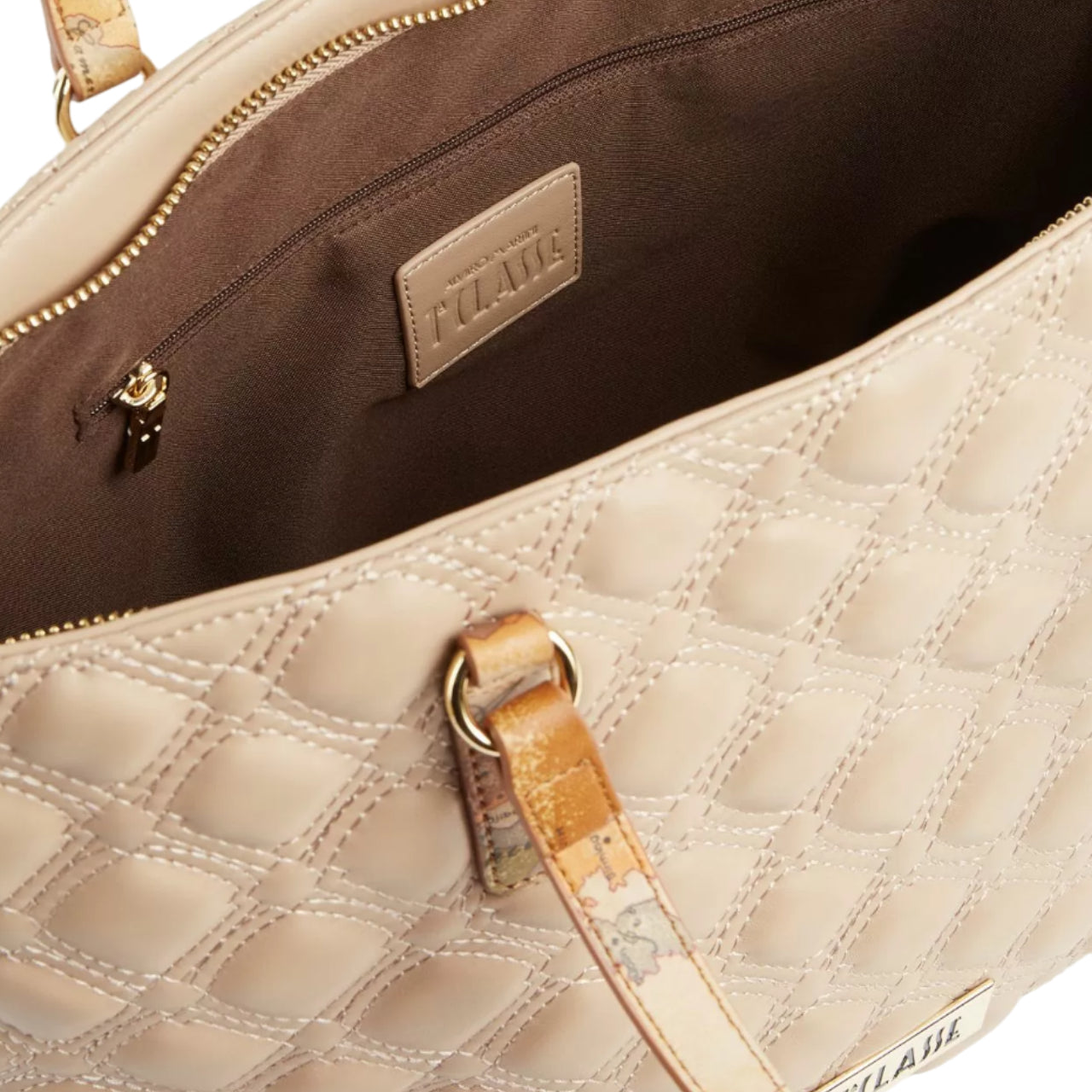 Borsa Shopper Alviero Martini 1^ Classe Donna Matelassè Beige