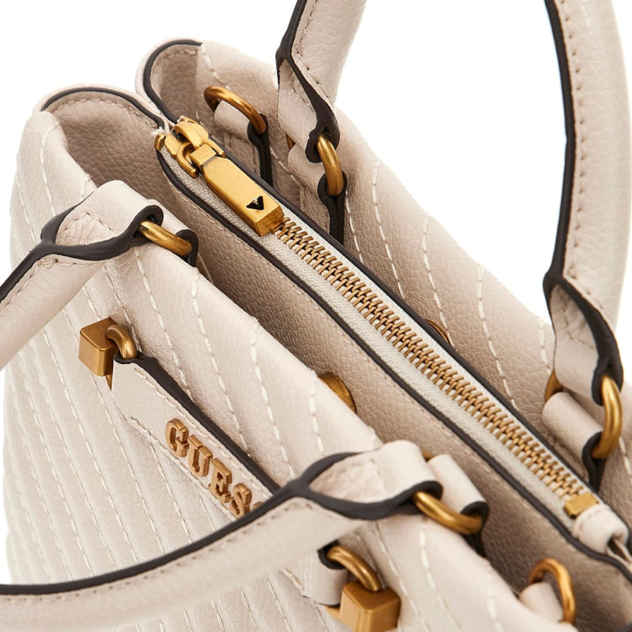Borsa a Mano Guess Donna Sela Avorio