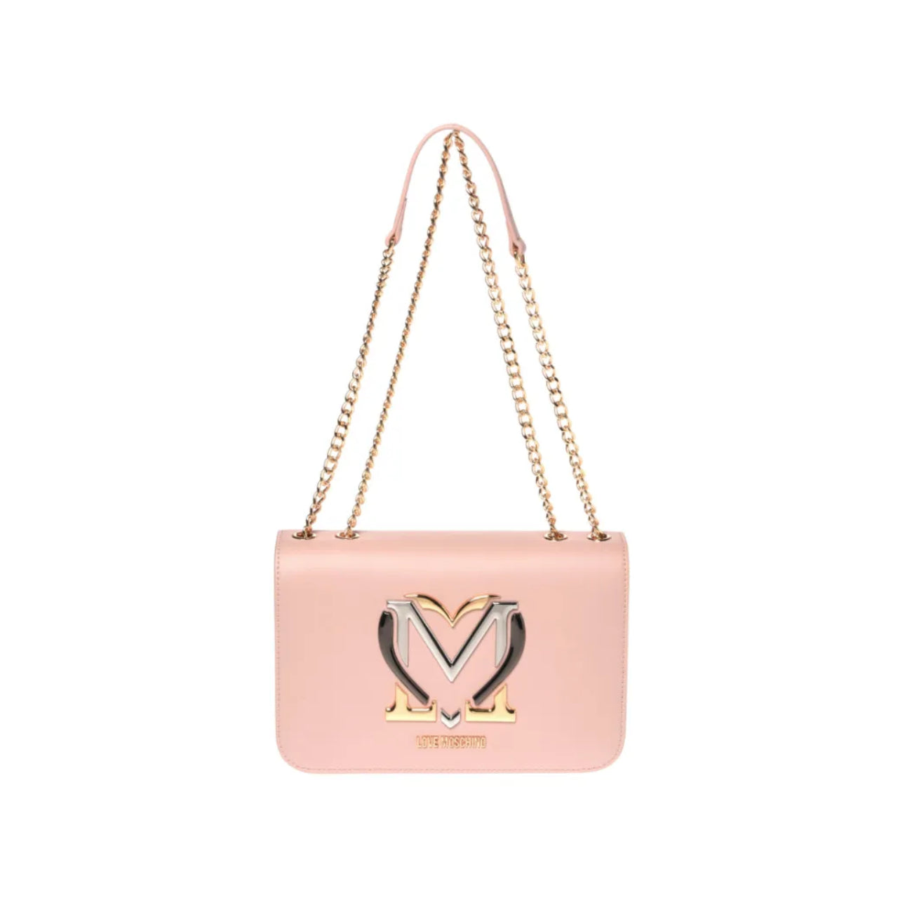 Borsa a Tracolla Love Moschino Donna Monogram Cipria