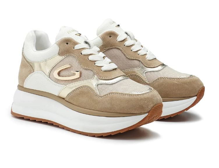 Sneakers GUARDIANI Donna Louise beige/ oro