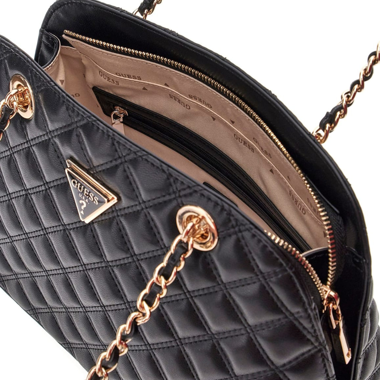 Borsa a Spalla Guess Donna Giully Nero