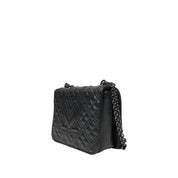 Borsa a Tracolla Love Moschino Donna Quilted Nero/grigio