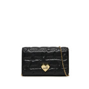 Borsa a Tracolla Love Moschino Donna Gold Heart Nero