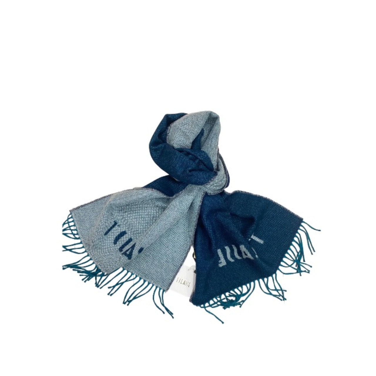 Sciarpa Alviero Martini 1^ Classe Unisex Logo piccolo Blu/Petrolio