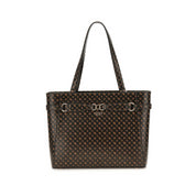 Borsa a Spalla Guess Donna Arlena Logo Marrone
