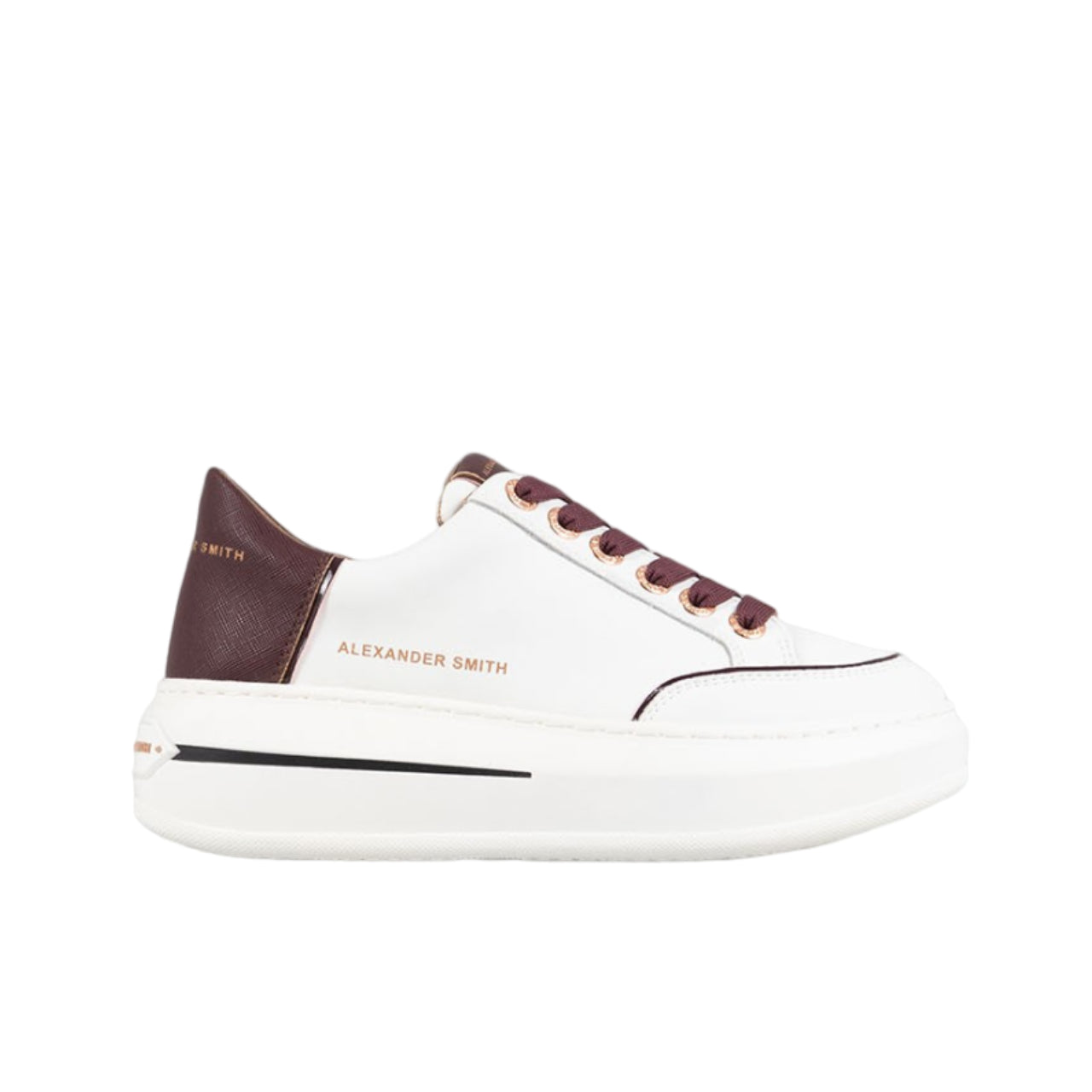 Sneakers Alexander Smith Donna Lancaster Bianco/bordeaux