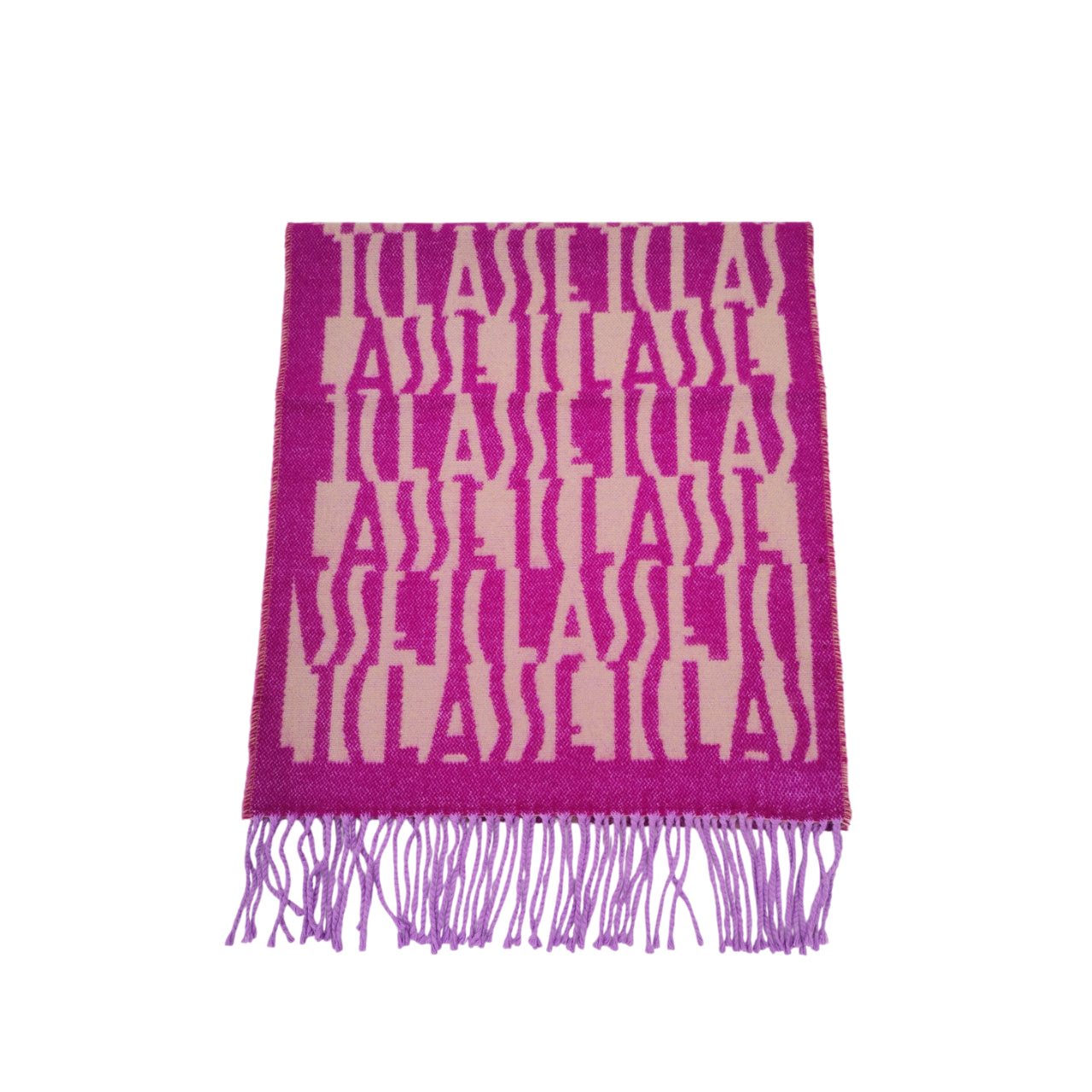 Sciarpa Alviero Martini 1^ Classe Donna Loghi Allover Fucsia/beige